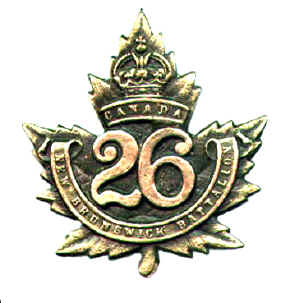 26th Battalion Cap Badge